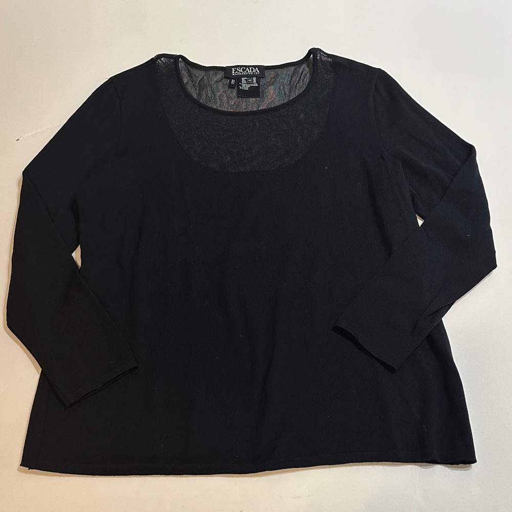 Escada Black Long Sleeve sweater - Picture 2 of 3